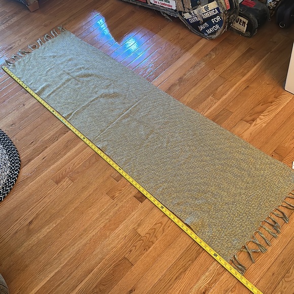 NWT J Jill Pure Jill wool-blend scarf, wrap, shawl, in yellow, tan and gray - Picture 8 of 10